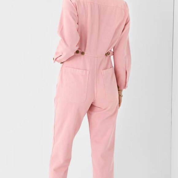 ALEX MILL  Women's Standard Zip Jumpsuit - Blush Pink - L - Picture 7 of 10